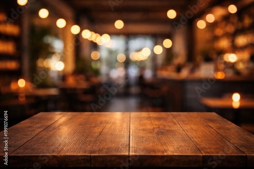 Soft focus cafe background ...