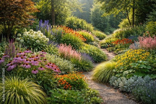 Varied species of plants th...