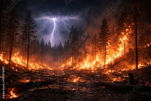 Impact of severe forest fir...