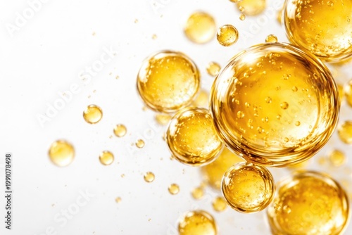 Detailed closeup of golden ...