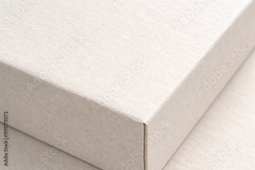 white recycled paper box te...
