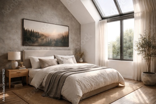 Elegant bedroom corner show...