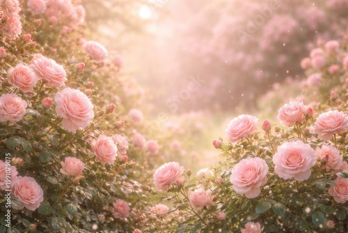 Soft pink floral background...