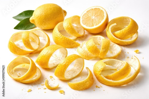 Collection of fresh lemon p...