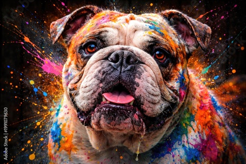 expressive portrait of a bu...