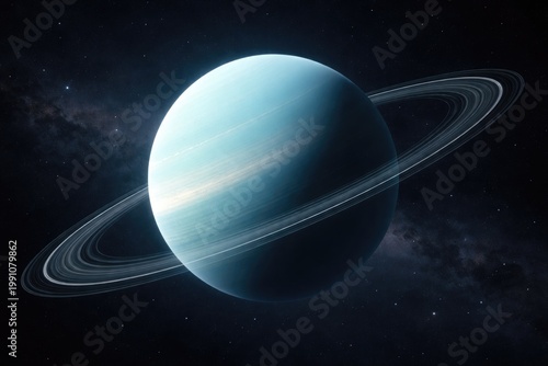 Artistic portrayal of Uranu...