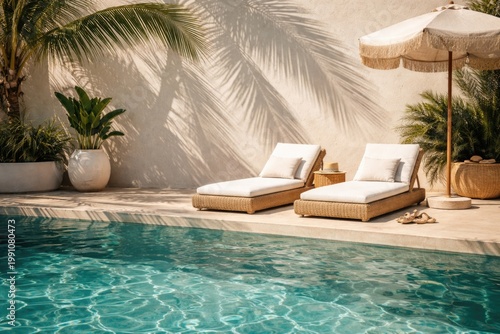 upscale resort summer setti...