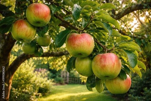 Bramley apples hanging heav...