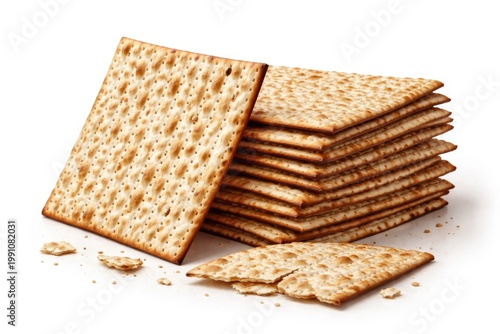 Unleavened Matzah bread dis...