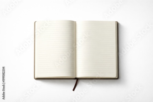 Blank notebook with ruled p...