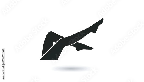 Knife icon with sharp tactical combat blade shape in bold black silhouette style on clean white background