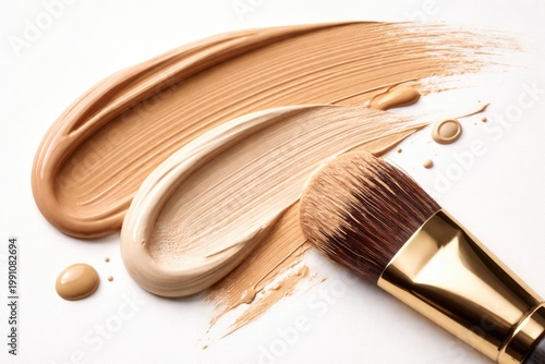 Liquid foundation smear and...