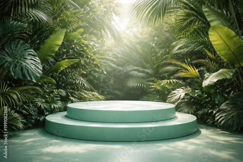Contemporary mint green pod...