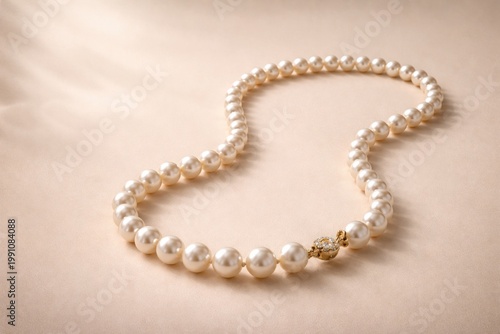 Elegant pearl necklace arra...