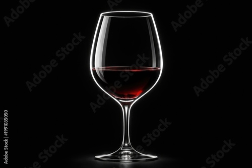 Macro photograph of a wine ...