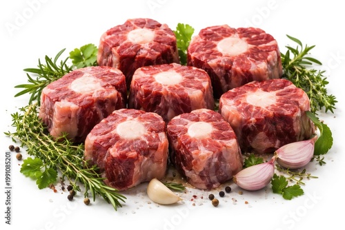 Tender oxtail segments enha...