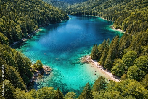 Summer aerial shot capturin...