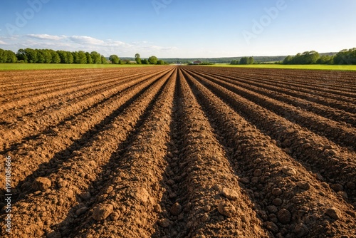 Agricultural field with fre...