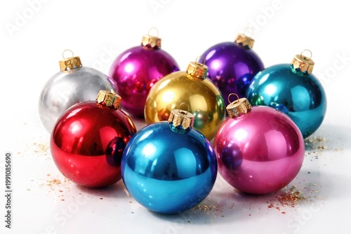 Set of shiny multicolored C...