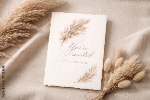 Minimalist bohemian invitat...