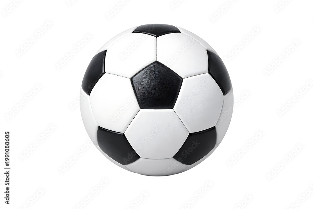Fototapeta premium a soccer ball on a white background.