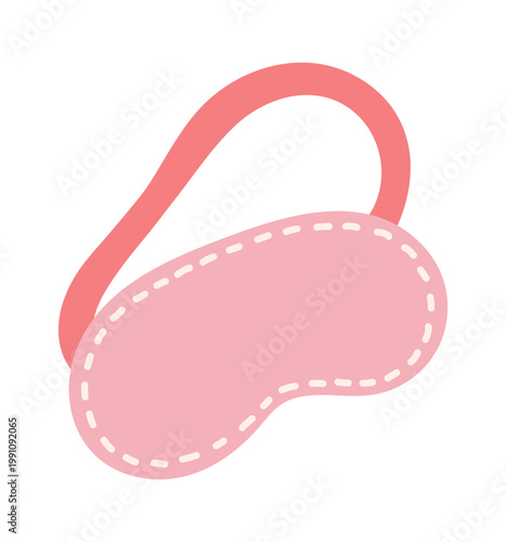 Sleep Mask With Strap Minimal Line Style