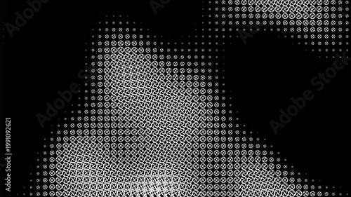Abstract Binary Patterns - This video features an intricate display of binary digits (0s and 1s) forming various shapes