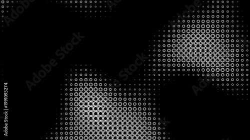Abstract Binary Code Visuals - This video features two parallel sequences of binary data, depicted as a series of black
