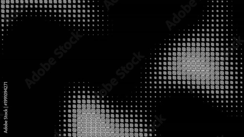 Halftone Dot Pattern Video Background - This video features an intricate halftone dot pattern, commonly used