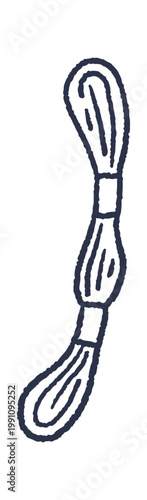 Embroidery Thread Skein Hand Drawn Doodle
