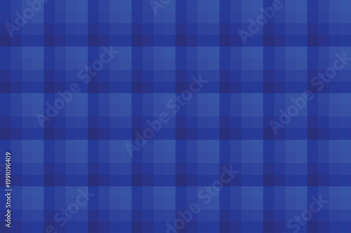 Abstract Blue Grid Checkered Square Pattern Background — Dark Navy Geometric Texture Vector Illustration Blue Background