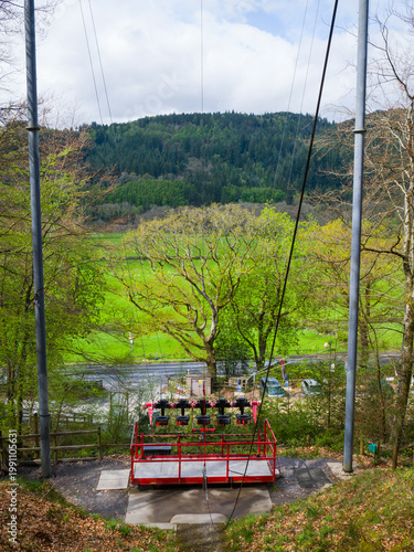 Skyline swing ready for loading