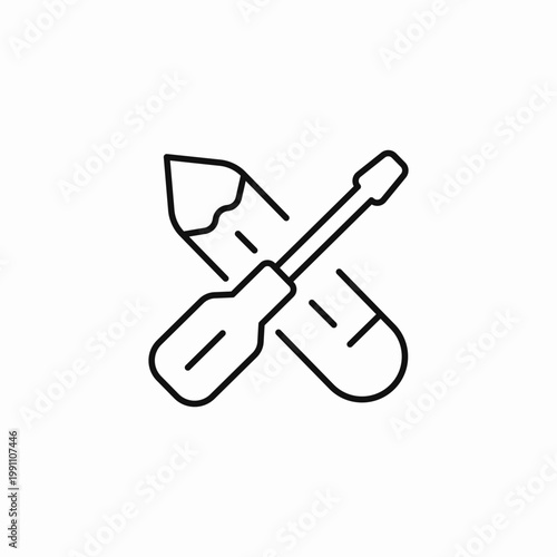 tools repair adjustment icon sign vector