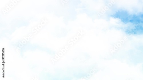 Flying through clouds in a bright blue sky perfect for travel promotions, background imagery, or digital design projects.