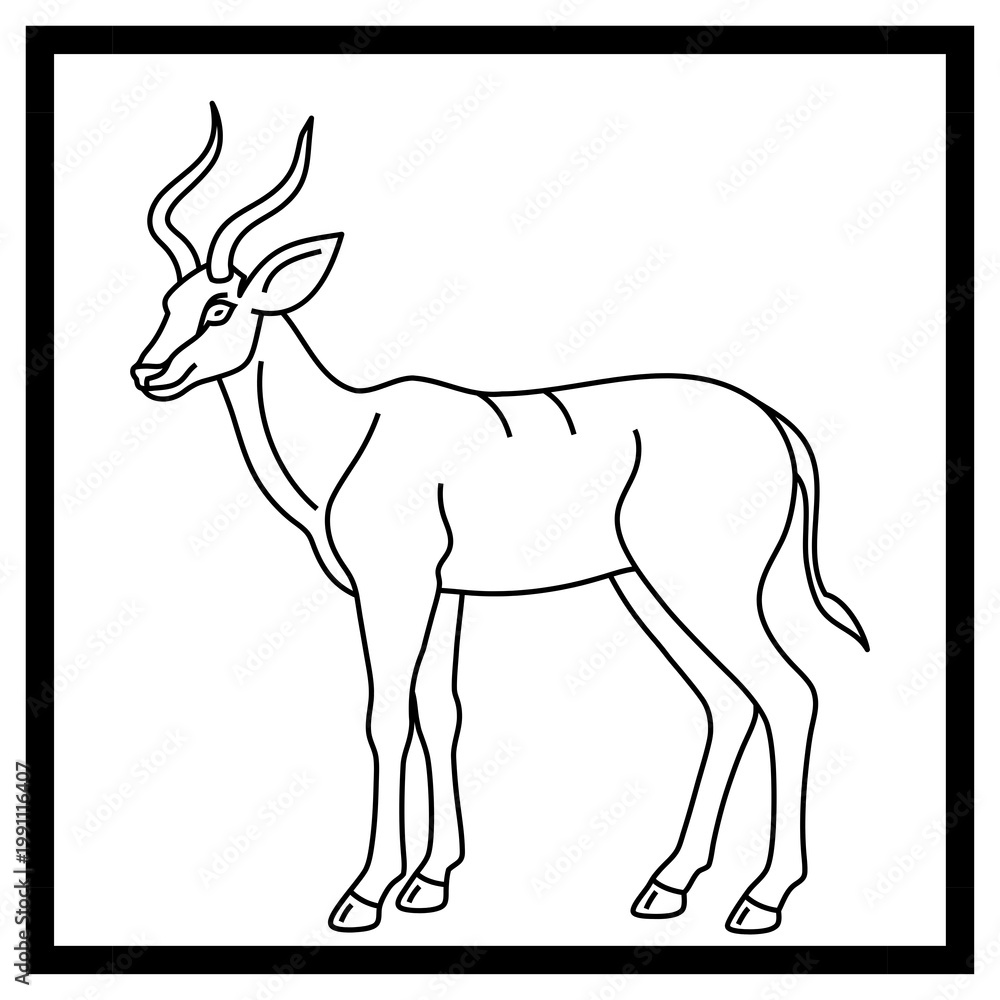 Fototapeta premium deer vector illustration