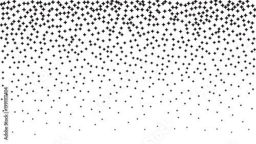 Stippling gradient, noise gradient background, stipple effect made by abstract star shapes. Noise gradient texture background.