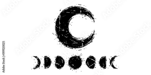 Grunge post Stamps Collection, Circles. Banners, Insignias , Logos, Icons, Labels and Badges Set . vector distress textures.blank shapes.