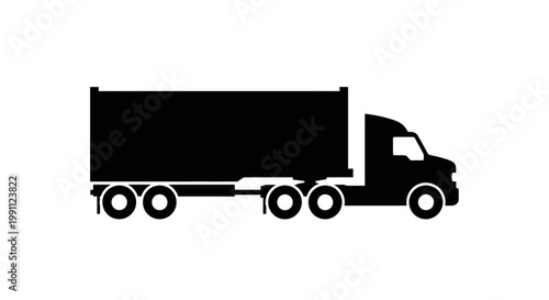 Large Semi Truck Transport Vehicle.