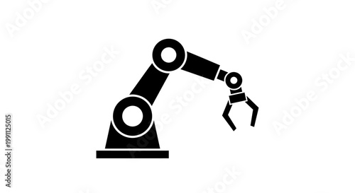 Industrial robotic arm machine technology.