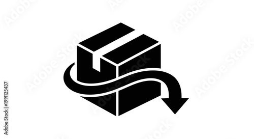 Black Box with Arrow Moving Out.