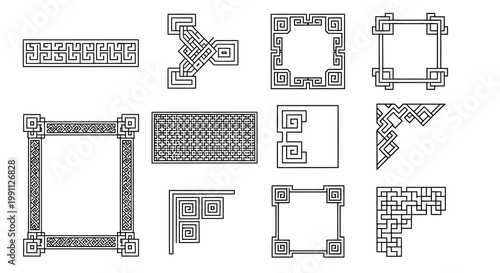 Collection of cartoon mouth illustrations with vibrant red lips expressing various emotions and sounds like smiles and shouts