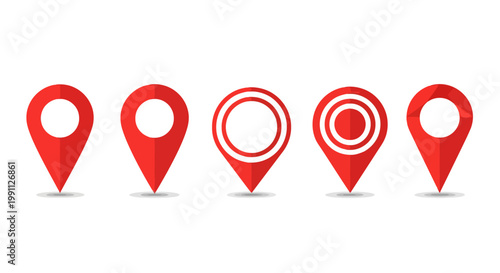 Collection of cartoon mouth illustrations with vibrant red lips expressing various emotions and sounds like smiles and shouts