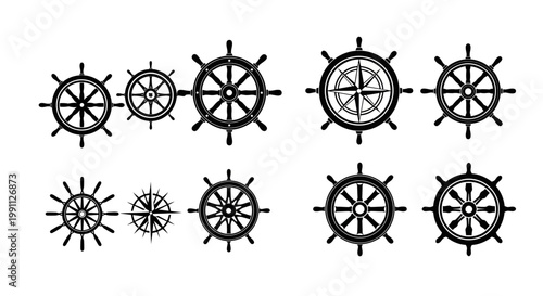 Collection of cartoon mouth illustrations with vibrant red lips expressing various emotions and sounds like smiles and shouts