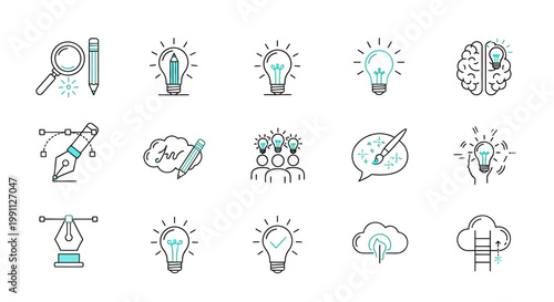 Collection of cartoon mouth illustrations with vibrant red lips expressing various emotions and sounds like smiles and shouts