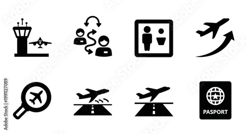 Collection of cartoon mouth illustrations with vibrant red lips expressing various emotions and sounds like smiles and shouts