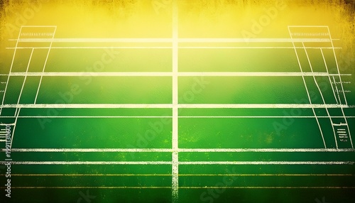 a grunge background with a light green and dark yellow gradient horizontal lines of white scratches and a football field pattern at the bottom