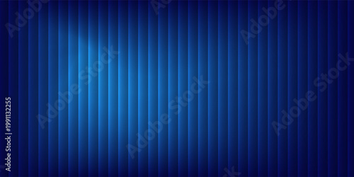 Trendy blue wavy gradient and bright smooth fluted vertical lines. waves lines modern