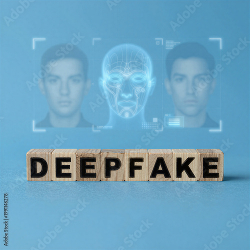 Deepfake digital face scan