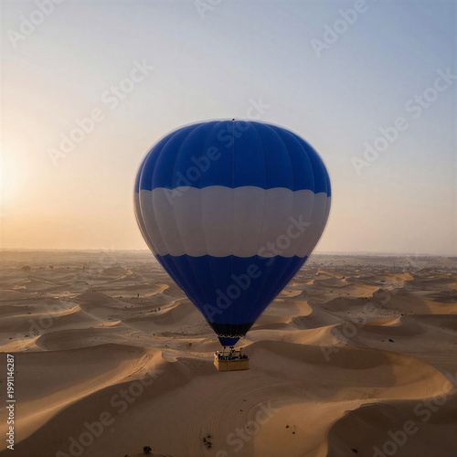 Hot Air Balloon Desert Clouds