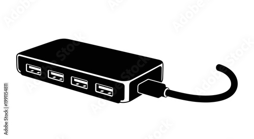 USB Hub with Multiple Ports.